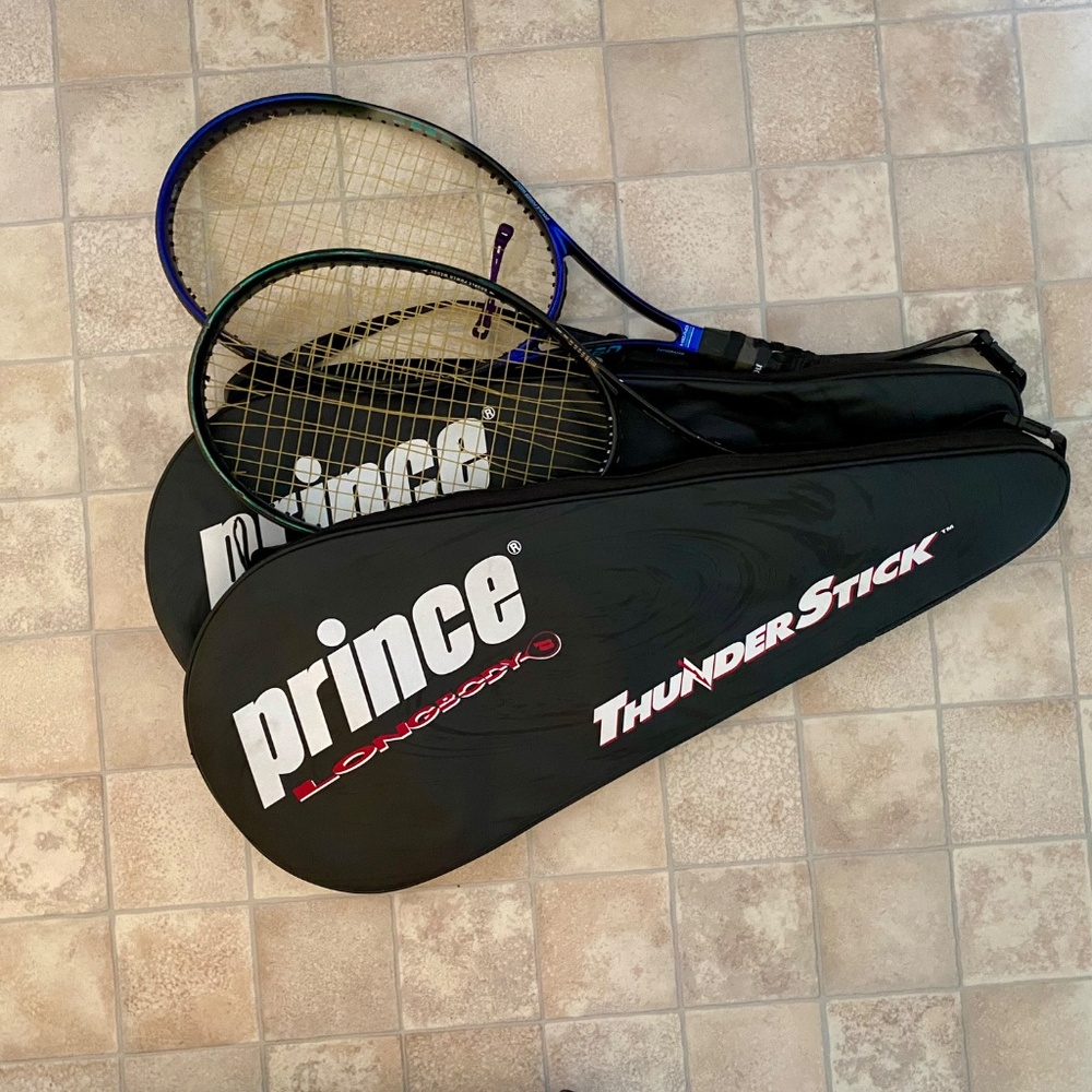 Two Prince Long-Body Tennis Racquet Bags (+2 Head Racquets) - Picture 2 of 8